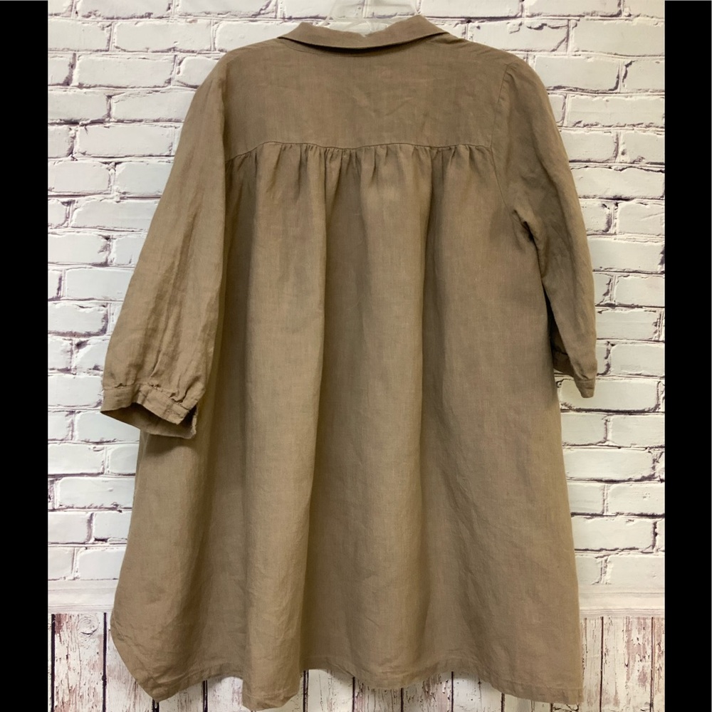 Linen blend Tunic. - Picture 4 of 11